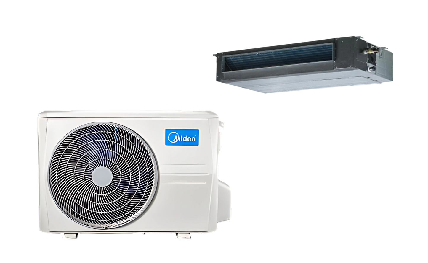Midea Ducted Split Inverter AC 2.0 Ton – MTIT-24HWFN1A / MOTD30-24HFN1A concealed ducted design with R410A refrigerant