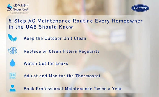 5 Step AC Maintenance Routine Every Homeowner in the UAE Should Know