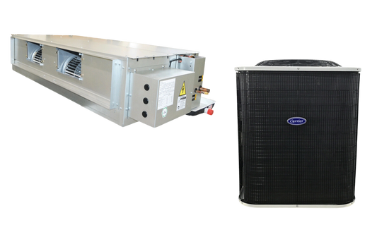 Carrier Ducted Slim Split AC 1.5 Ton – 38CKM018-X-7 / 42TKS018-71UCR1 with Scroll Compressor and Vertical Discharge