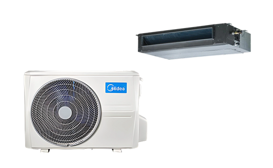 Midea Ducted Inverter Split AC 1.5 Ton – MTIT-18HWFN1A1 / MOTX430-18HFN1A1 with R410A refrigerant, concealed ducted design