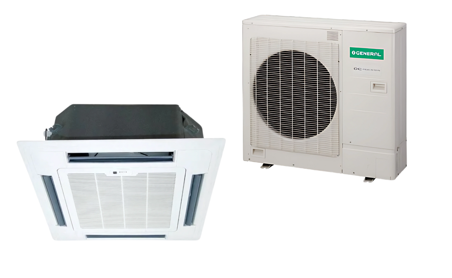 O General Cassette AC 2.5 Ton – AUGA30FRTA-U with rotary compressor, made in Thailand